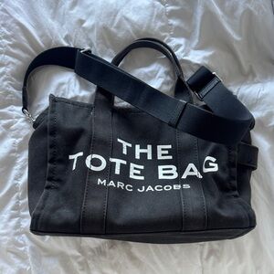 Marc Jacobs Black Medium Canvas Tote